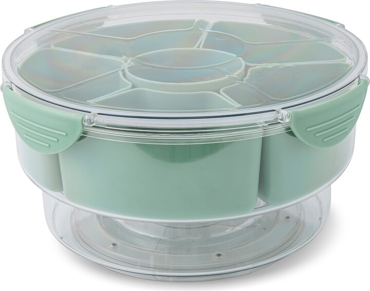 Core Home 6-Section Snack Lazy Susan with Ice Compartment