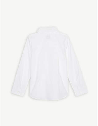 Burberry Scalloped collar cotton-blend blouse 3-14 years