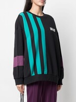 Thumbnail for your product : adidas x Girls Are Awesome stripe-print sweatshirt