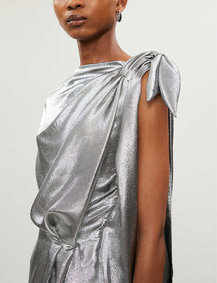 Roland Mouret Silvabella silk-blend metallic gown