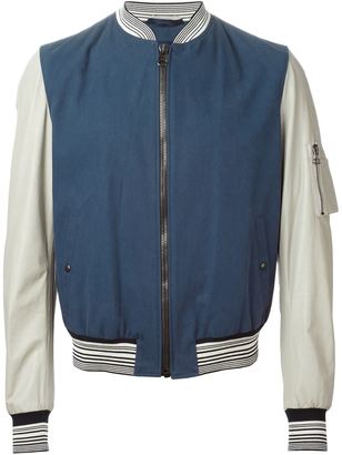 Lanvin panelled sleeves bomber jacket