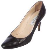 Thumbnail for your product : Jimmy Choo Leather Round-Toe Pumps