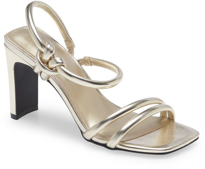 slingback open toe heels