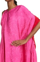 Thumbnail for your product : Balenciaga Floral Jacquard Logo Asymmetric One-Shoulder Dress