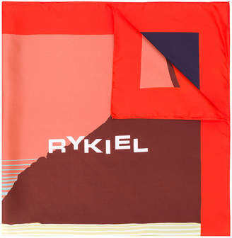 Sonia Rykiel abstract logo print scarf
