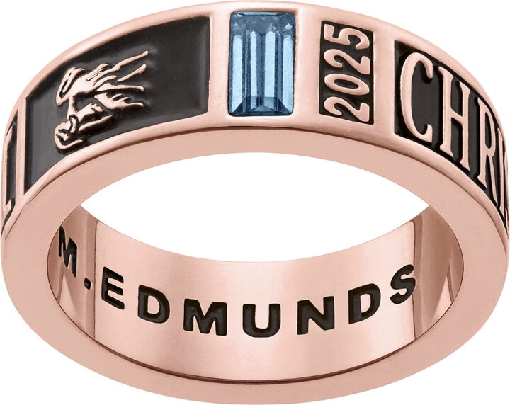 Freestyle Class Rings Order Now for 2025 Graduation, Freestyle Women's Band Class Ring Sterling Silver, Personalized, High School or College Graduation
