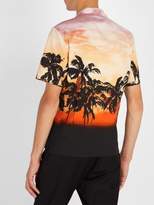 Thumbnail for your product : Valentino Embellished Sunset Print Cotton Shirt - Mens - Multi