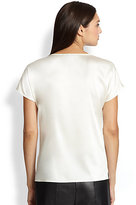 Thumbnail for your product : St. John Stretch Silk Knit Top