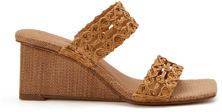 camel colored wedge sneakers