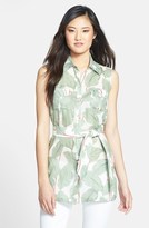 Thumbnail for your product : Foxcroft Print Sleeveless Shaped Tunic