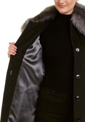 Sofia Cashmere sofiacashmere Sofiacashmere Wool & Cashmere-Blend Coat