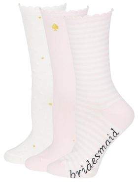 Kate Spade 3-Pack Bridesmaid Socks Set