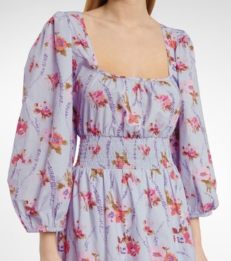 LoveShackFancy Minnia floral cotton maxi dress