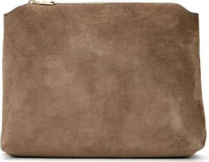 KHAITE Medium Lina Suede Crossbody Bag