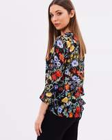 Thumbnail for your product : Dorothy Perkins Floral 3/4 Flute Top