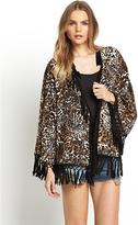 Thumbnail for your product : Love Label Fringed Kimono