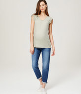 Thumbnail for your product : LOFT Maternity Boyfriend Jeans in Dark Cargo Blue Wash
