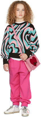 Msgm Kids Kids Blue & Pink Swirl Sweater