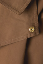Thumbnail for your product : Bottega Veneta Belted Double-breasted Cotton-blend Gabardine Trench Coat - Light brown