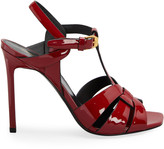 Thumbnail for your product : Saint Laurent Tribute 105mm Patent Stiletto Sandals