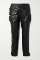 Ciane Cropped Tie-detailed Leather 