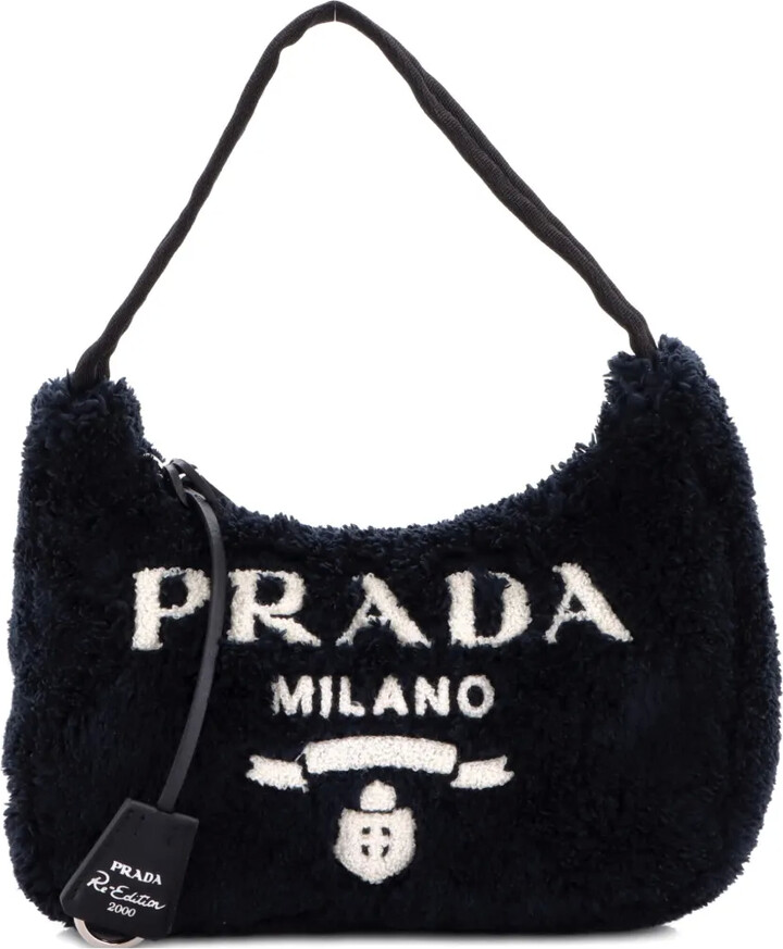 Prada Pre-Owned Re-Edition 2000 Terry Cloth Mini hobo bag