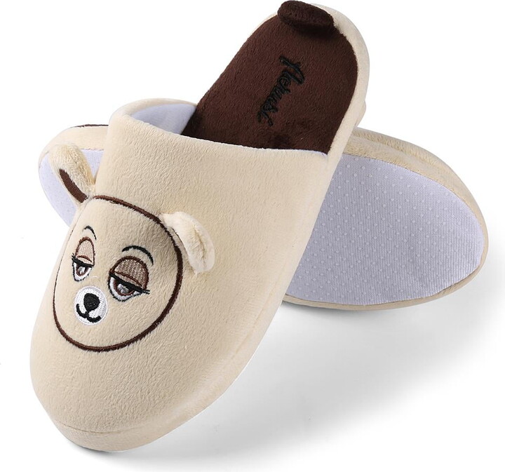 Women Plush Slipper Plush Bear Warm Home Slipper for Women