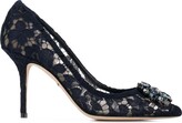 Thumbnail for your product : Dolce & Gabbana Rainbow Lace 90mm brooch-detail pumps