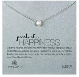 Dogeared Sterling Silver Pearls Of Happiness Necklace