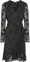 Thumbnail for your product : Ganni Flynn Ruffled Lace Wrap Dress