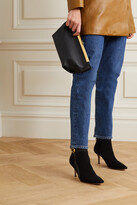 Thumbnail for your product : Gianvito Rossi 70 Leather-trimmed Suede Ankle Boots