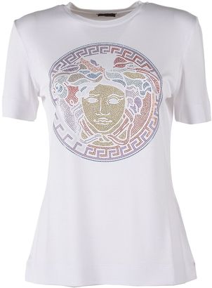 Versace Medusa Multicolor Studded Logo T-shirt