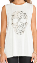 Thumbnail for your product : Haute Hippie Embellished Skull Tank