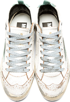 Thumbnail for your product : Golden Goose White Crackled Midstar Sneakers
