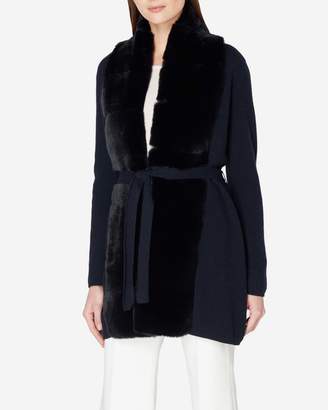 N.Peal Milano Fur Placket Cashmere Jacket