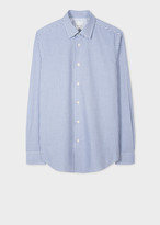 Thumbnail for your product : Paul Smith Men's Tailored-Fit Blue Gingham Check Shirt With Contrast Cuff Lining