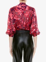 Thumbnail for your product : Alice + Olivia Henley sheer top