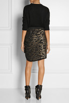 Thumbnail for your product : Isabel Marant Felmira embellished silk-georgette mini wrap skirt