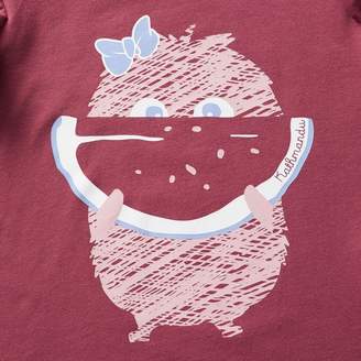 Monster Watermelon Short Sleeve Girl's T-Shirt