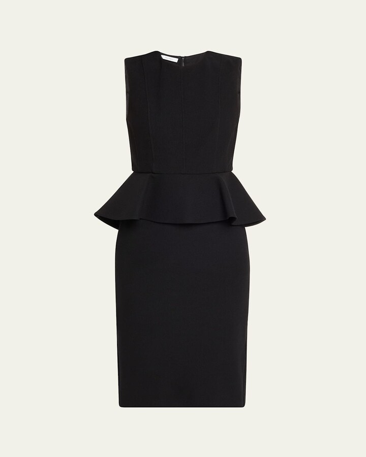 Max Mara Cosmos Sleeveless Peplum Dress