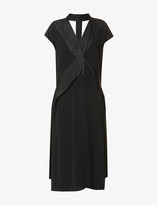 Thumbnail for your product : VVB Satin-trimmed crepe midi dress