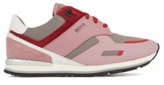 Thumbnail for your product : BOSS Low-top trainers with leather panels and rubber sole