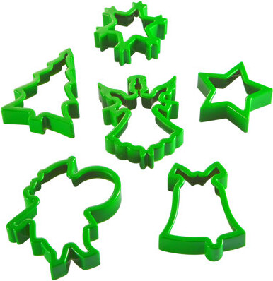 Hutzler Yule Cheer Cookie Cutters Green