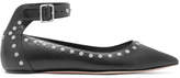 Alexander McQueen - Studded Leather Flats - Black