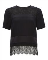 Thumbnail for your product : Jaeger Silk Lace Panel Top