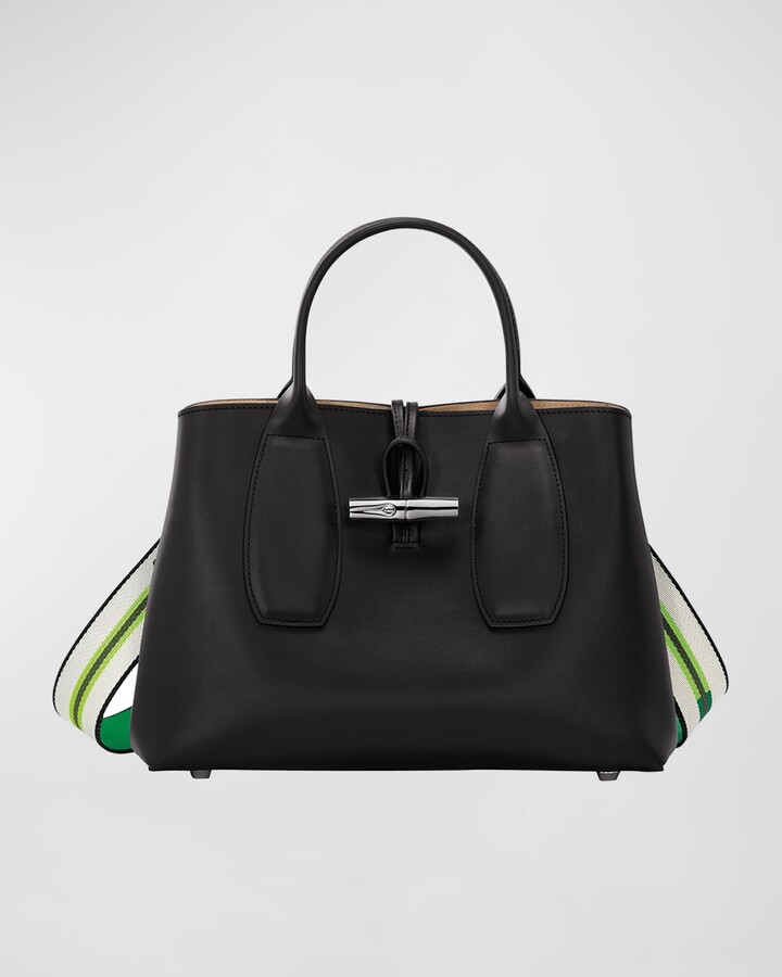 Roseau leather handbag Longchamp Gold in Leather - 31739065