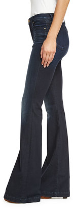 J Brand Jeans Maria High-Rise Flare-Leg Jeans, Dark Innovation