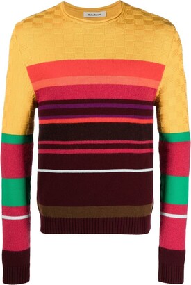 Men's Orange Striped Sweater | ShopStyle
