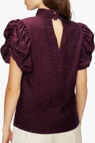 Thumbnail for your product : Ted Baker Kalmiia Snake Texture Top, Dark Purple