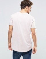 Thumbnail for your product : ASOS 3 Pack Longline T-Shirt With Curved Hem In White/Gray Marl/Pink